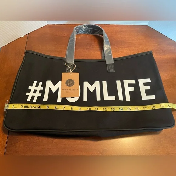 Canvas Tote, #MOMLIFE , Santa Barbara Design Studio. NWT - Picture 5 of 10